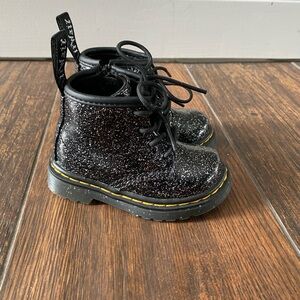 Black Glitter Doc Marten Boots